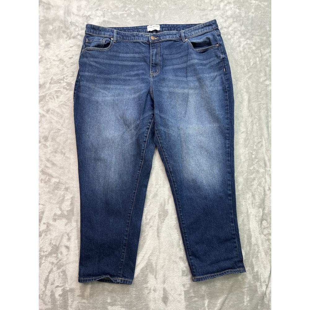 Lane Bryant Jeans Womens Plus Sz 22 Blue Mid Rise Boyfriend Capri Flex Magic Fit